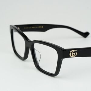NEW Gucci GG1476OK 001 Black Rectangle Women Eyeglasses GG 1476OK